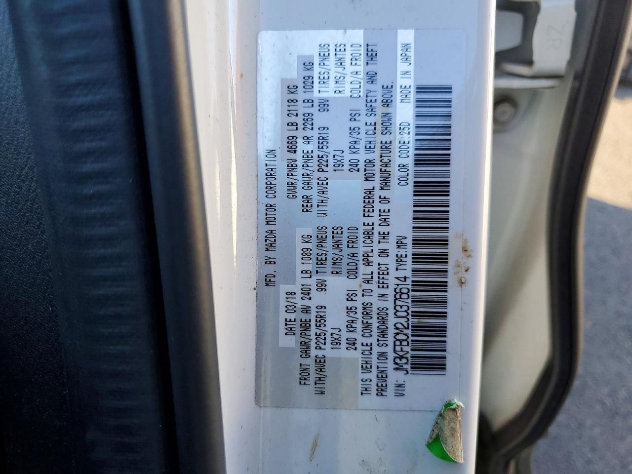 2018 Mazda Cx-5 Touring