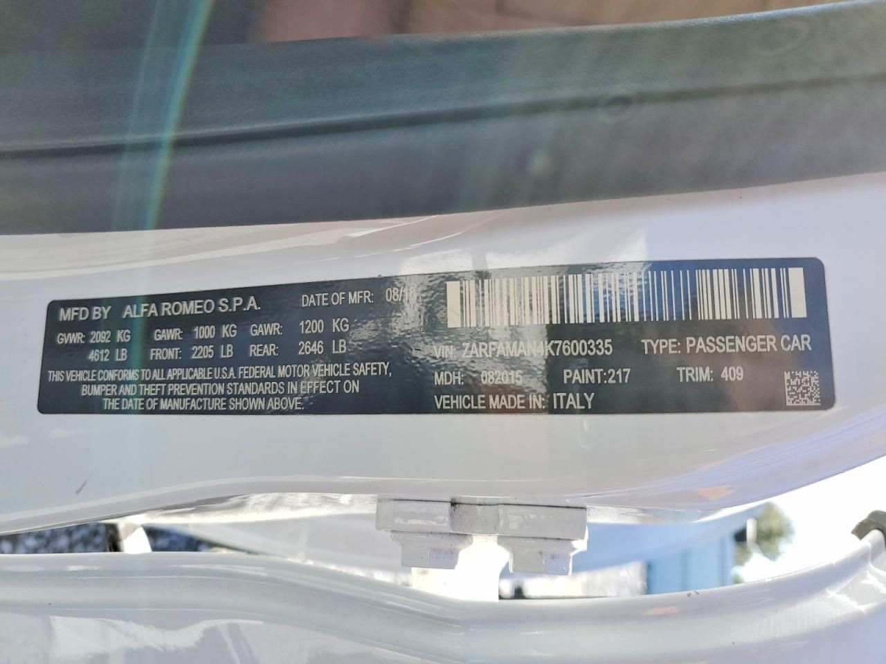 2019 Alfa Romeo Giulia