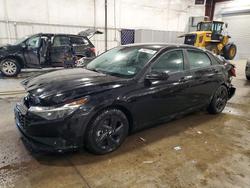 Salvage cars for sale from Copart Avon, MN: 2023 Hyundai Elantra Blue