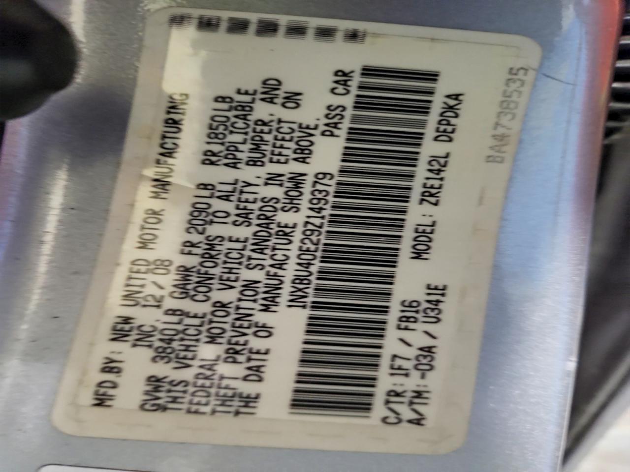 2009 Toyota Corolla Base