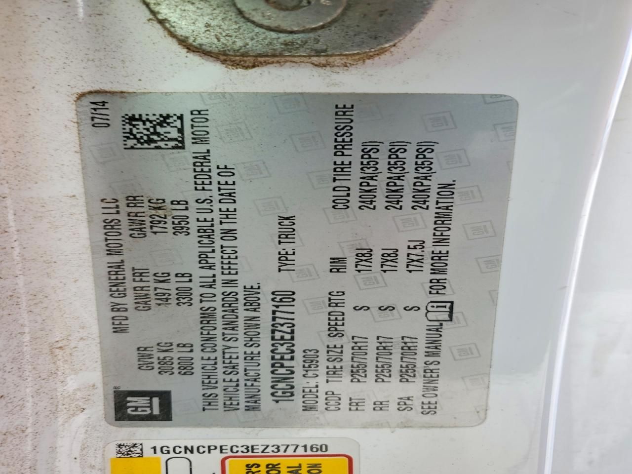 2014 Chevrolet Silverado C1500