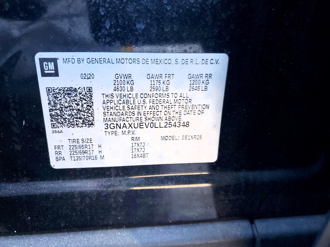 2020 Chevrolet Equinox lt