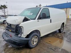 Salvage trucks for sale at Woodhaven, MI auction: 2018 Chevrolet Express G2500 Utility / Service Van