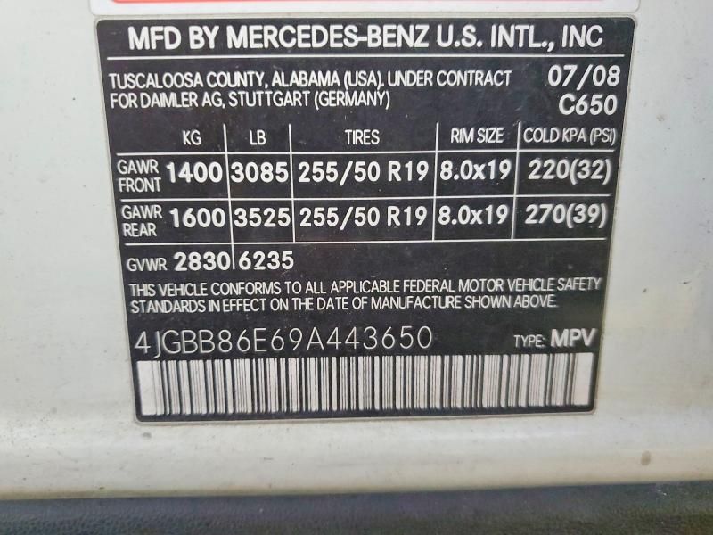 2009 Mercedes-Benz Ml 350