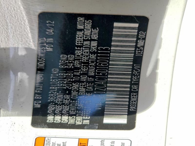 2013 Subaru Brz 2.0 Limited