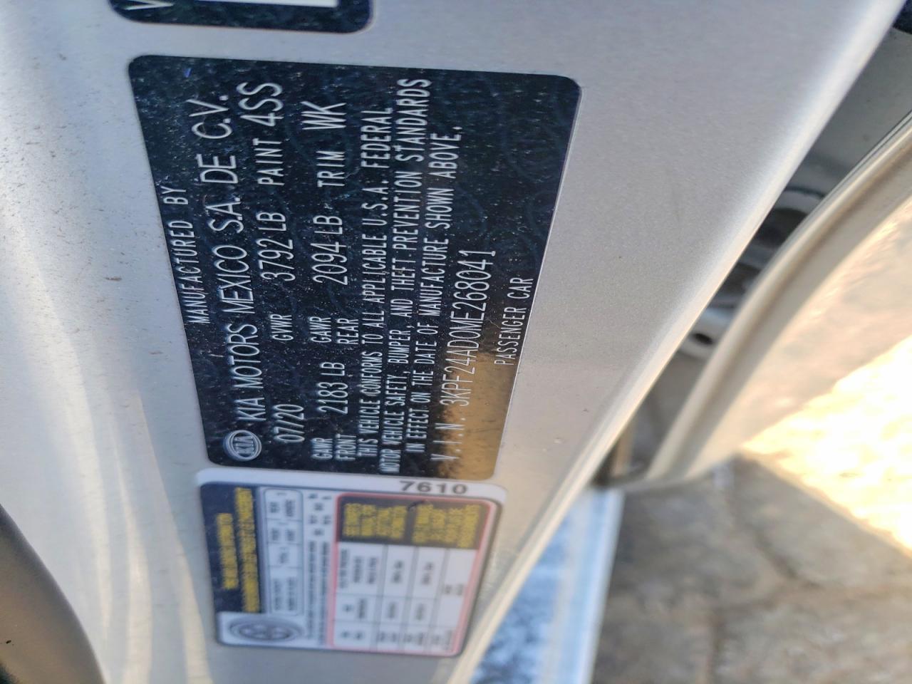 2021 KIA Forte fe