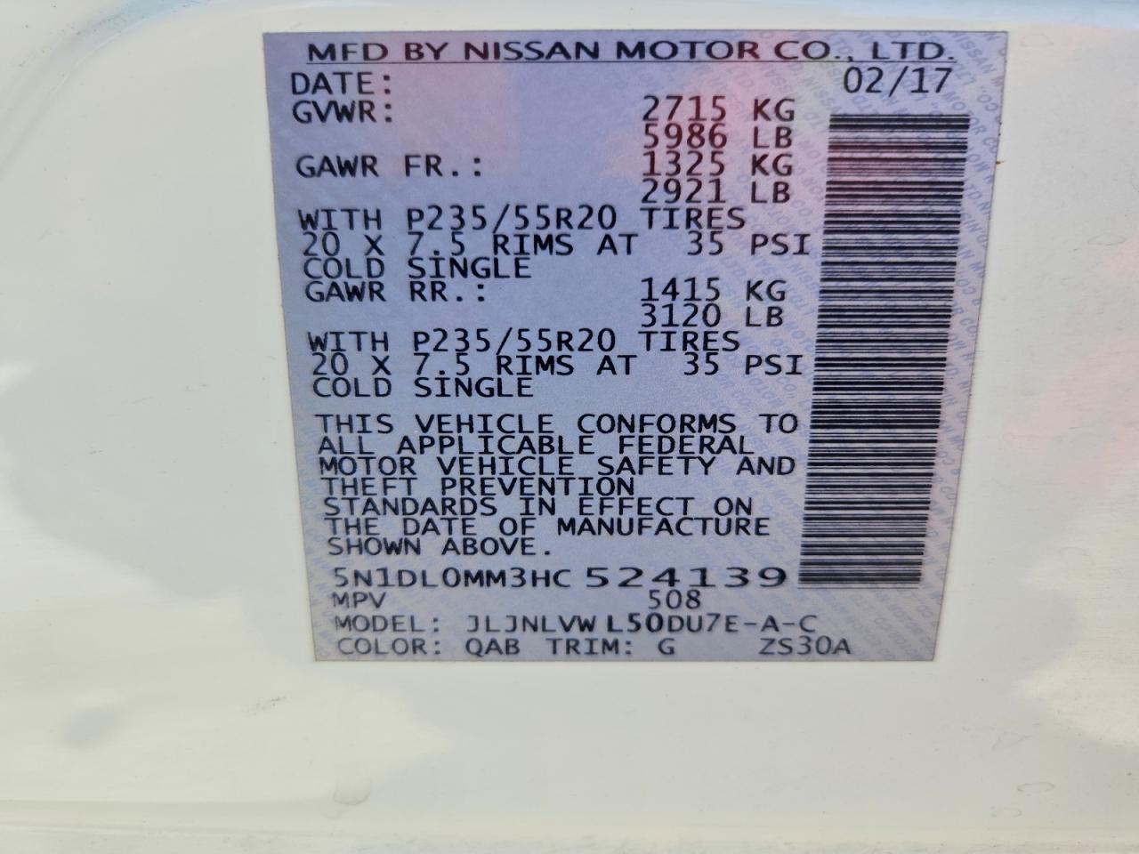 2017 Infiniti Qx60
