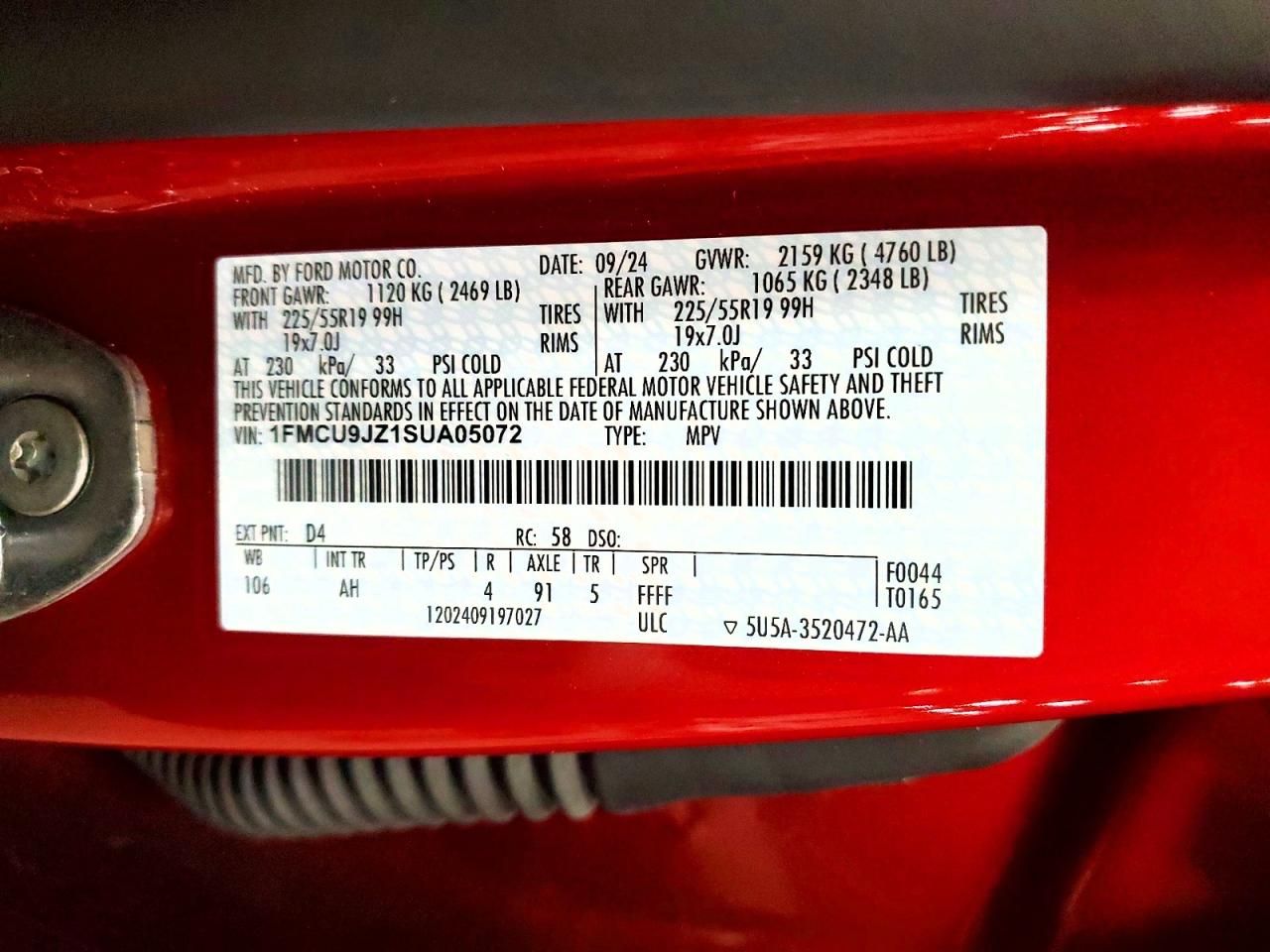 2025 Ford Escape Platinum