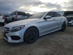 Mercedes-Benz C-class salvage cars for sale: 2015 Mercedes-Benz C 300 4matic