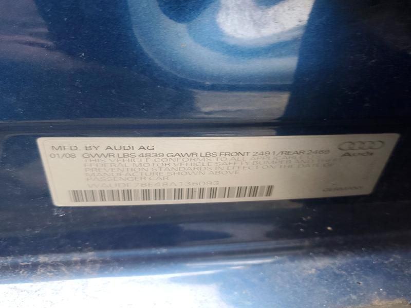 2008 Audi A4 2.0t Quattro