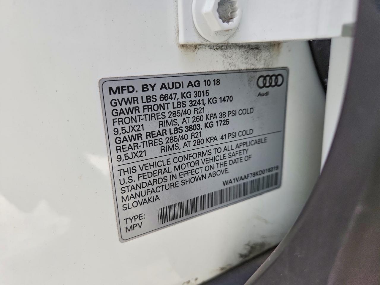 2019 Audi Q7 Prestige