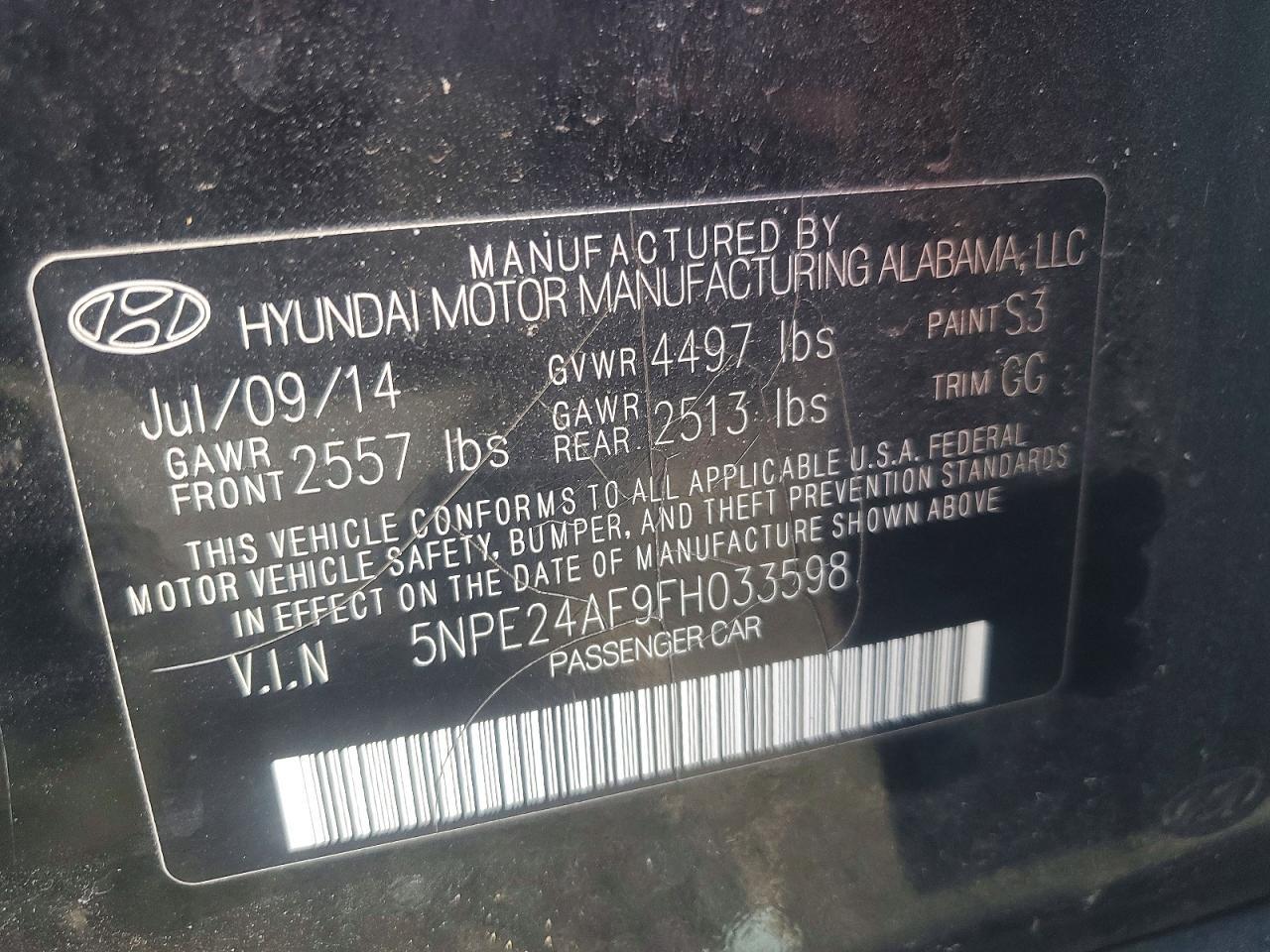 2015 Hyundai Sonata se