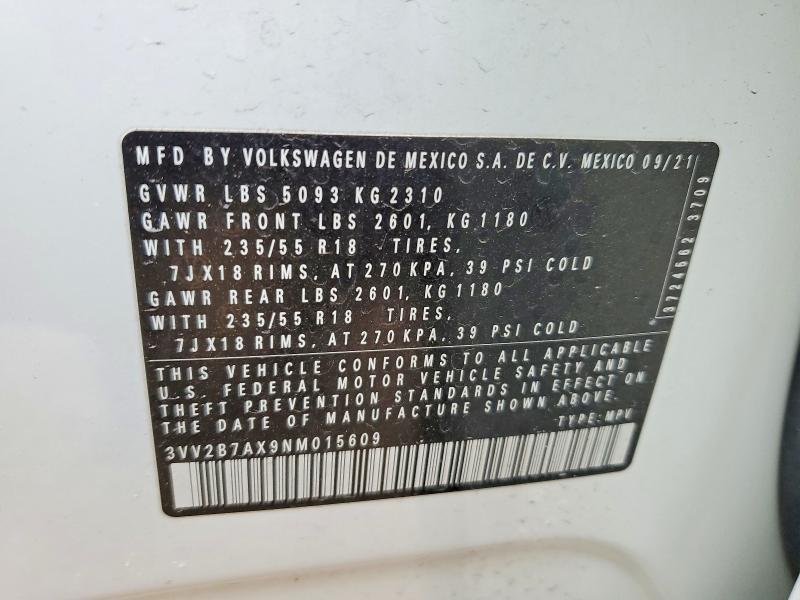 2022 Volkswagen Tiguan se