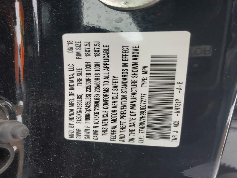 2018 Honda Cr-v Touring