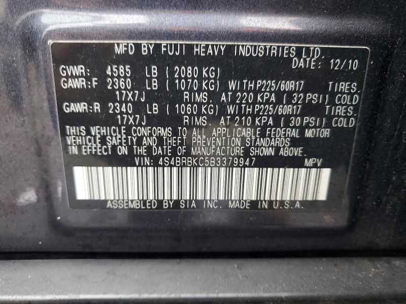 2011 Subaru Outback 2.5i Limited