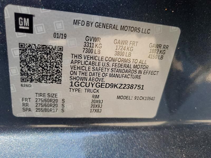 2019 Chevrolet Silverado K1500 ltz