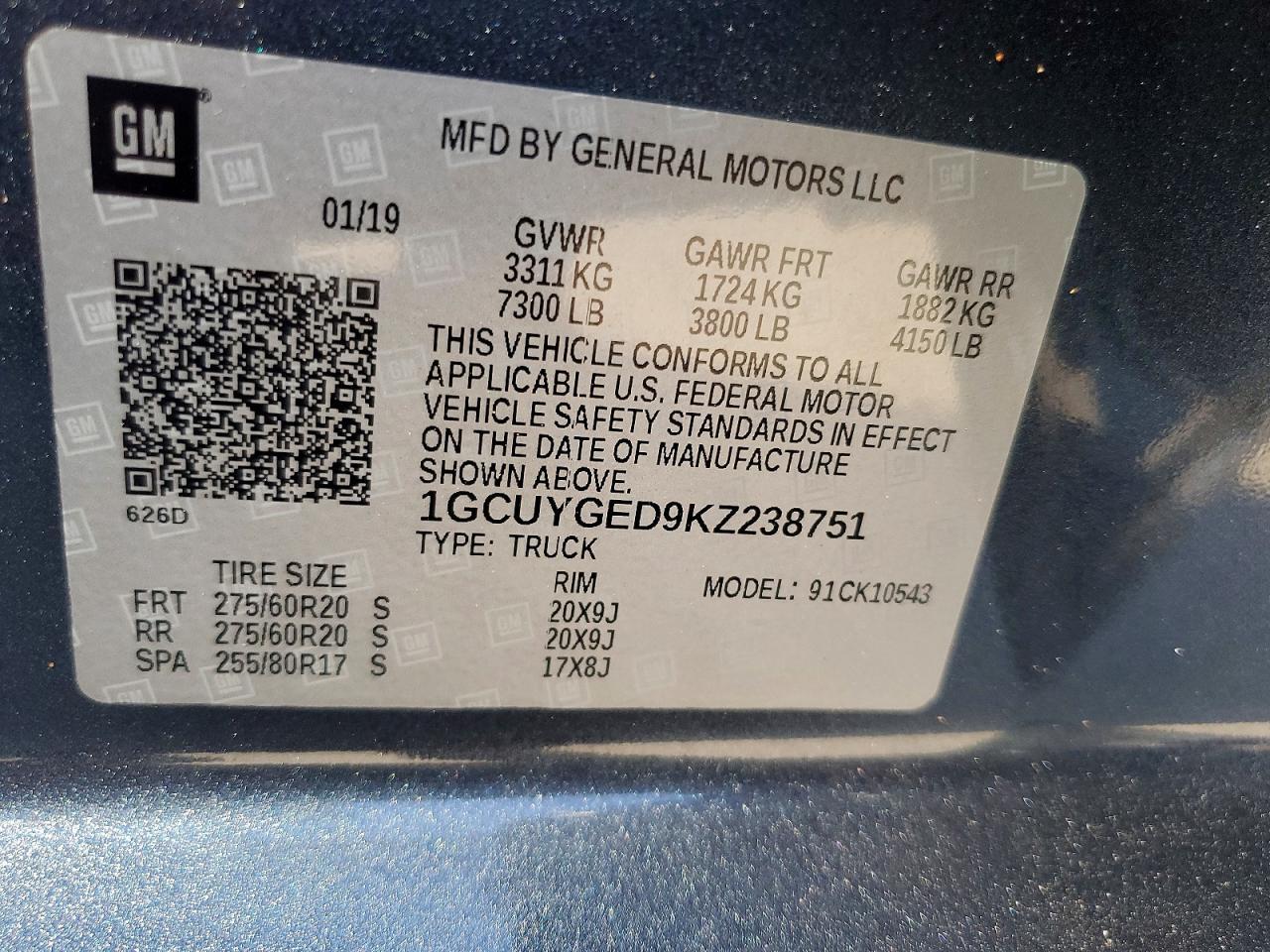 2019 Chevrolet Silverado K1500 ltz