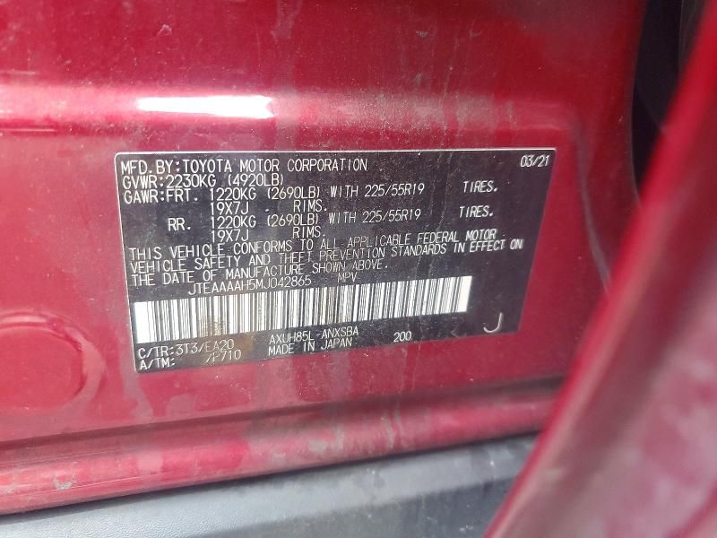 2021 Toyota Venza le