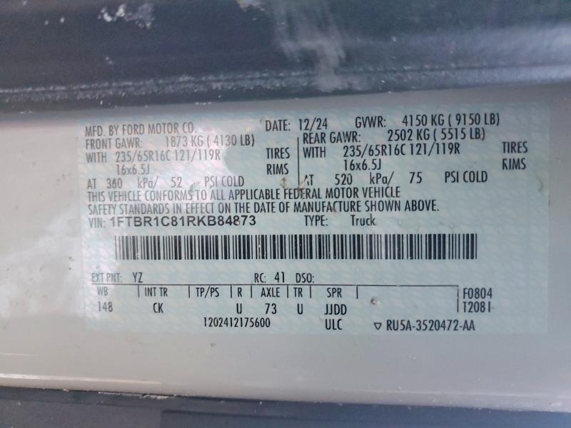 2024 Ford Transit 250 Utility / Service Van