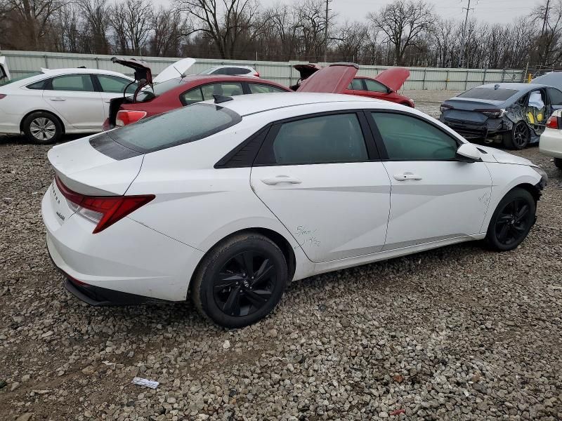 2021 Hyundai Elantra Hybrid Blue