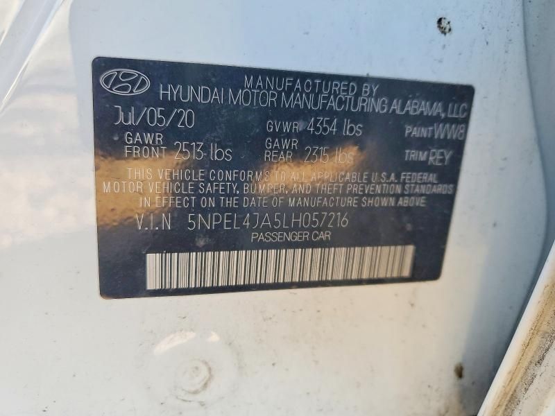 2020 Hyundai Sonata sel