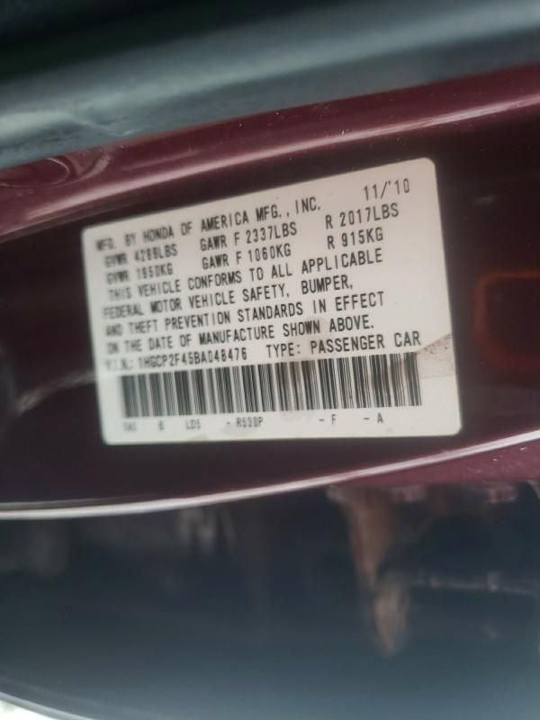 2011 Honda Accord lxp