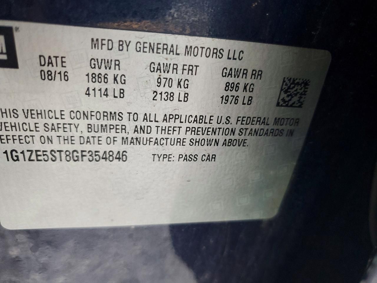 2016 Chevrolet Malibu lt