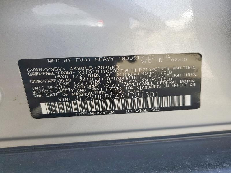 2010 Subaru Forester xs