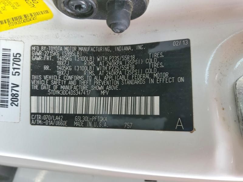 2013 Toyota Sienna xle