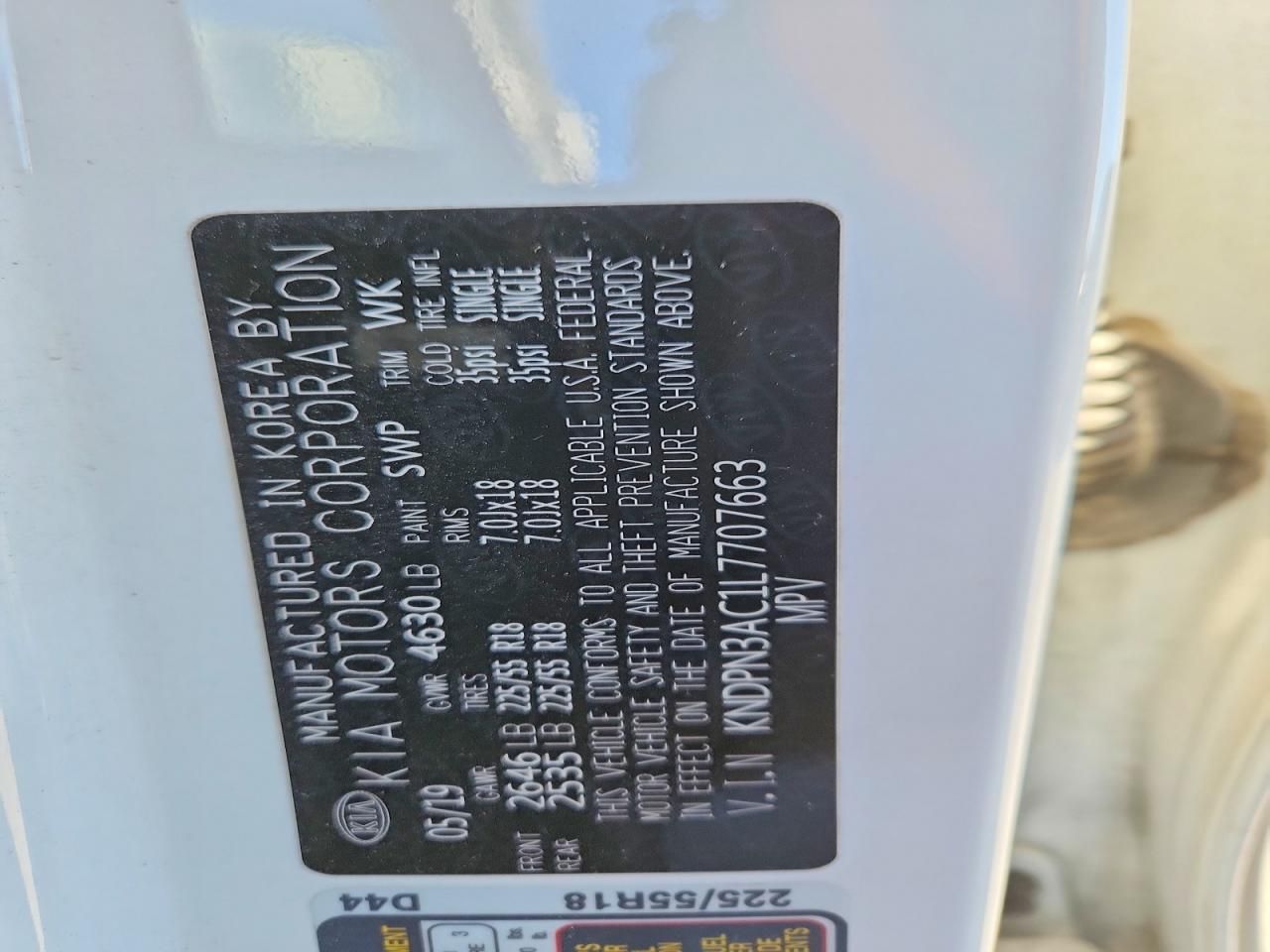 2020 KIA Sportage ex