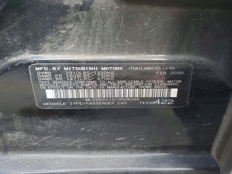 2020 Mitsubishi Mirage es