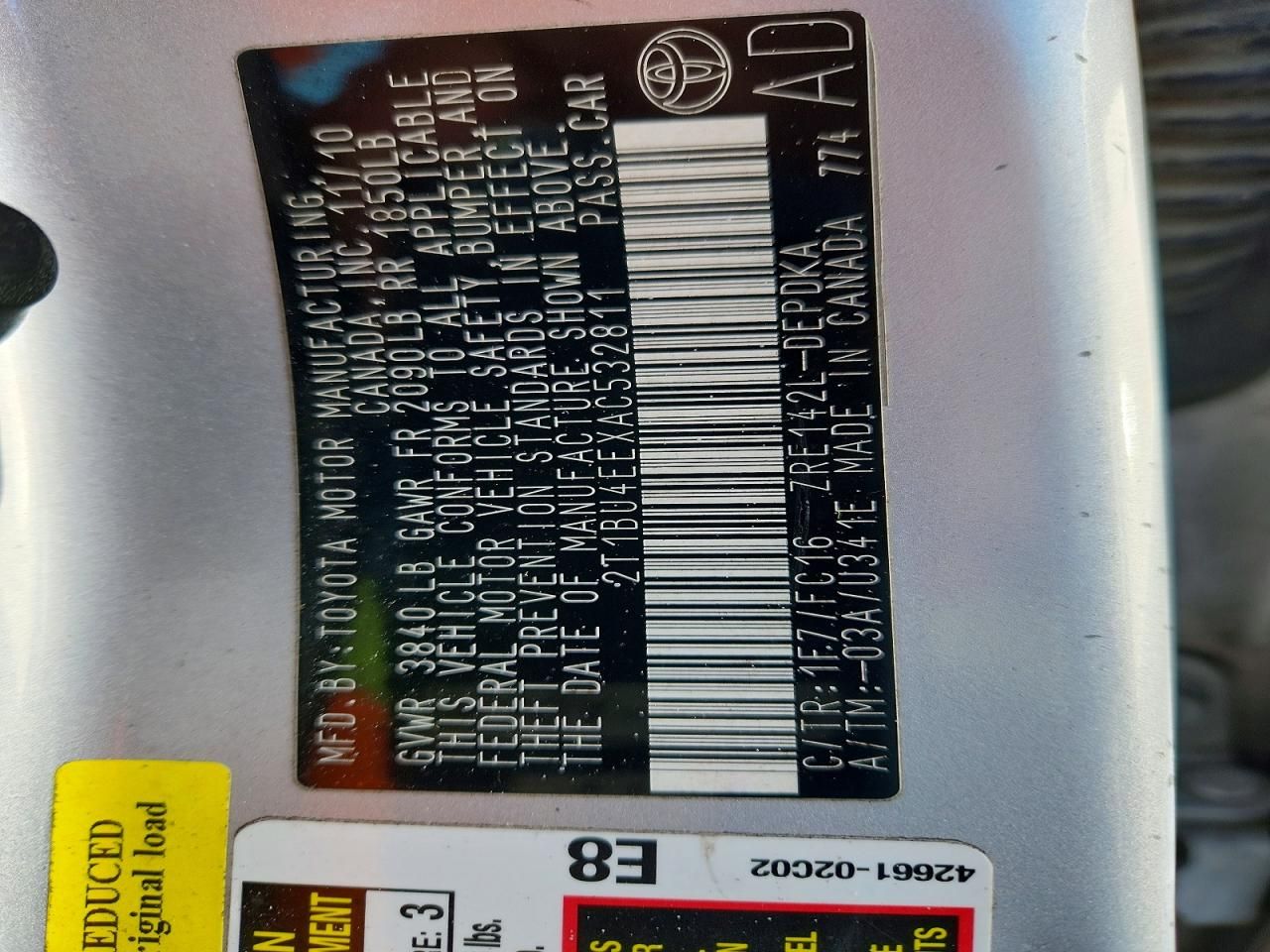 2010 Toyota Corolla Base