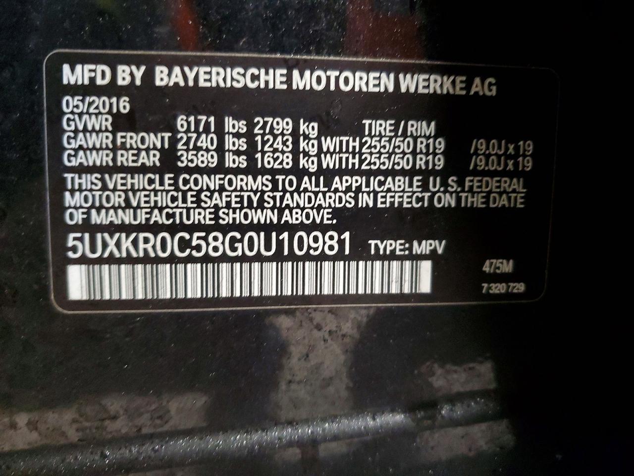 2016 BMW X5 Xdrive35i