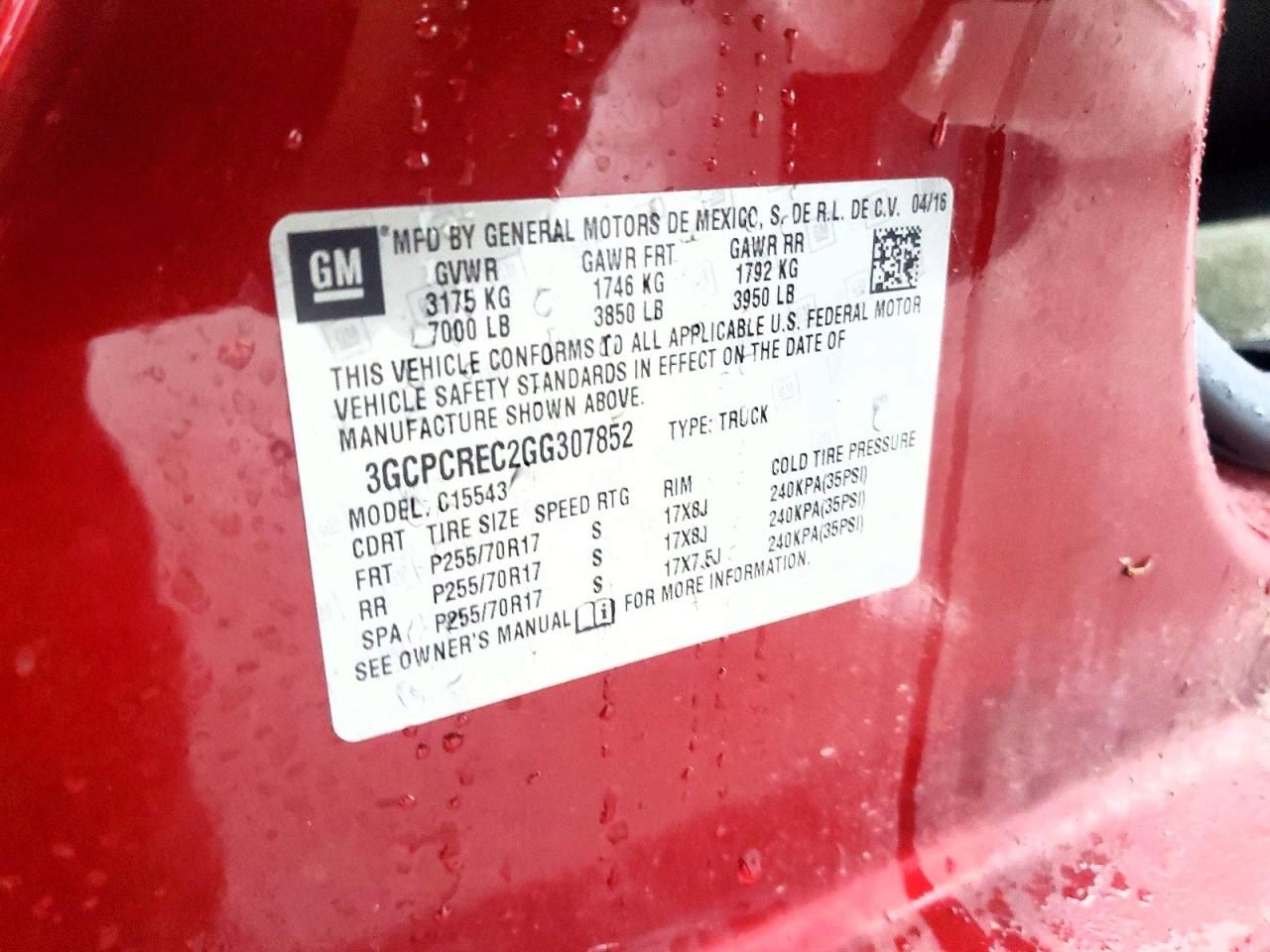 2016 Chevrolet Silverado C1500 lt