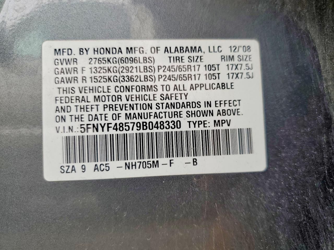 2009 Honda Pilot exl