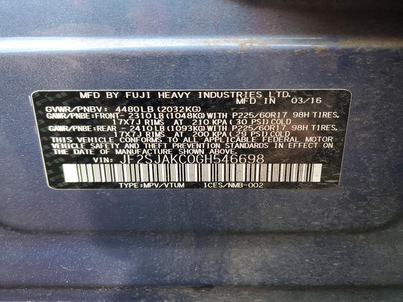 2016 Subaru Forester 2.5i Limited