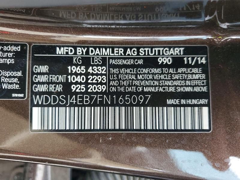 2015 Mercedes-Benz Cla 250