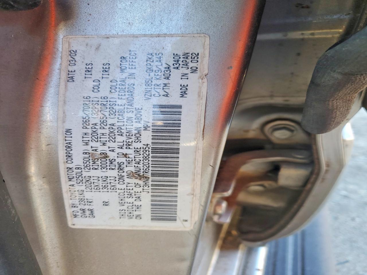 2002 Toyota 4runner Limited