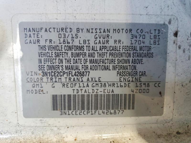 2015 Nissan Versa Note s