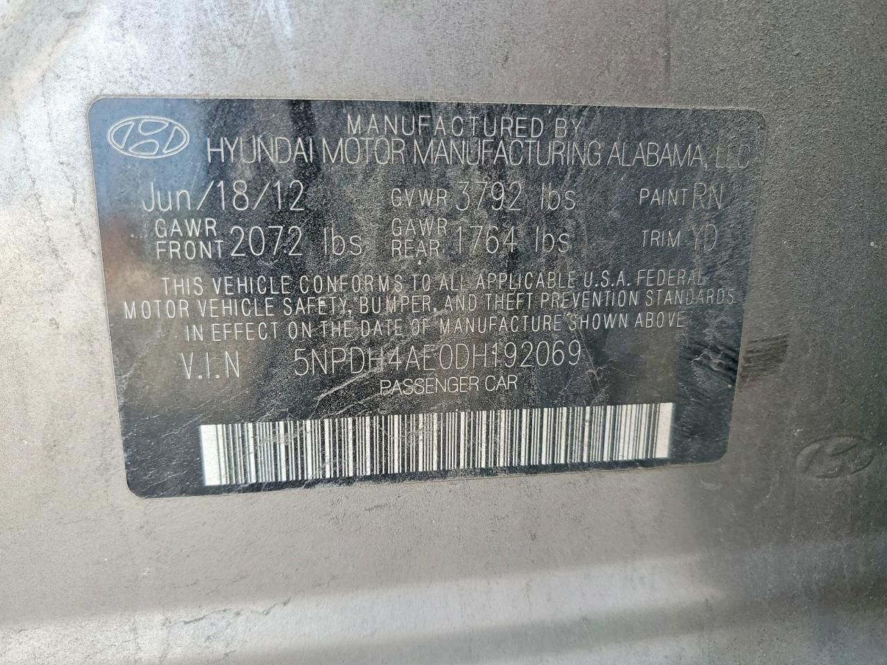 2013 Hyundai Elantra gls