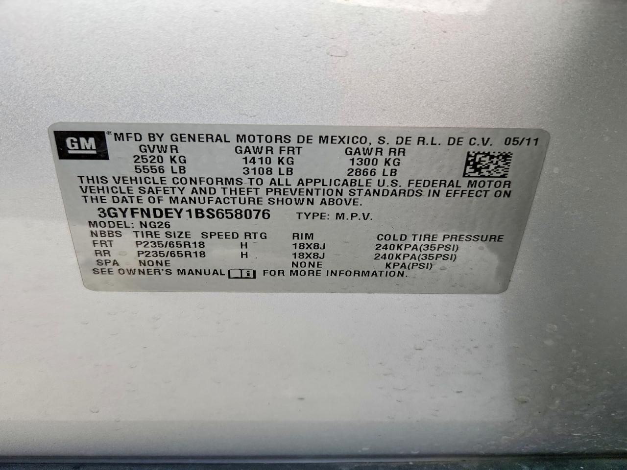 2011 Cadillac Srx Luxury Collection