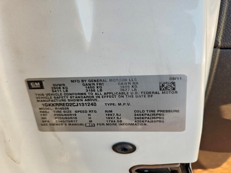 2012 GMC Acadia Slt-1