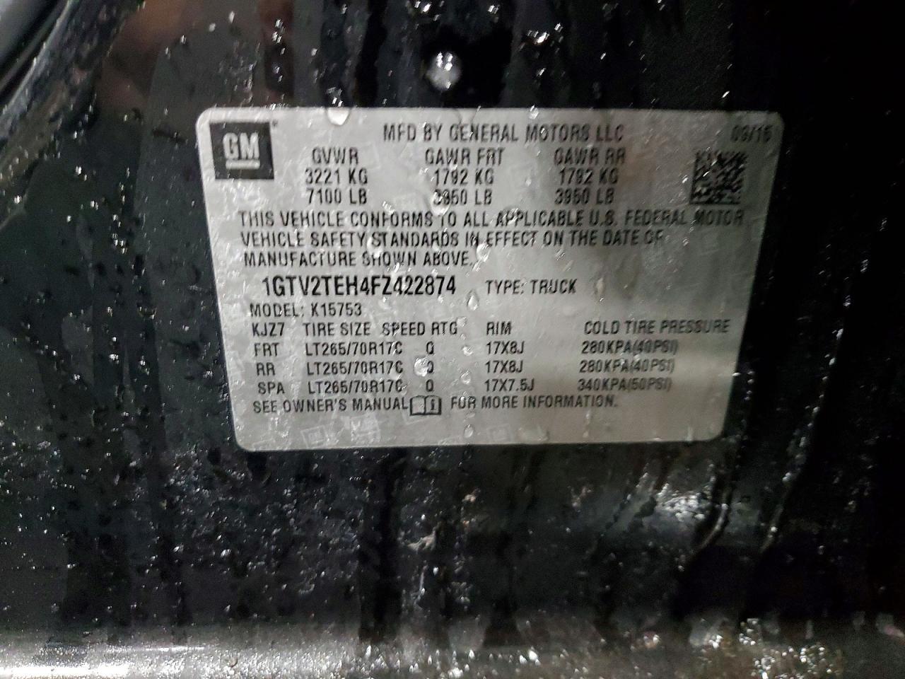 2015 GMC Sierra K1500