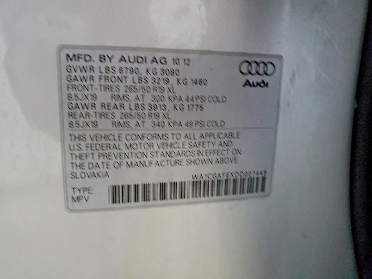 2013 Audi Q7 Premium