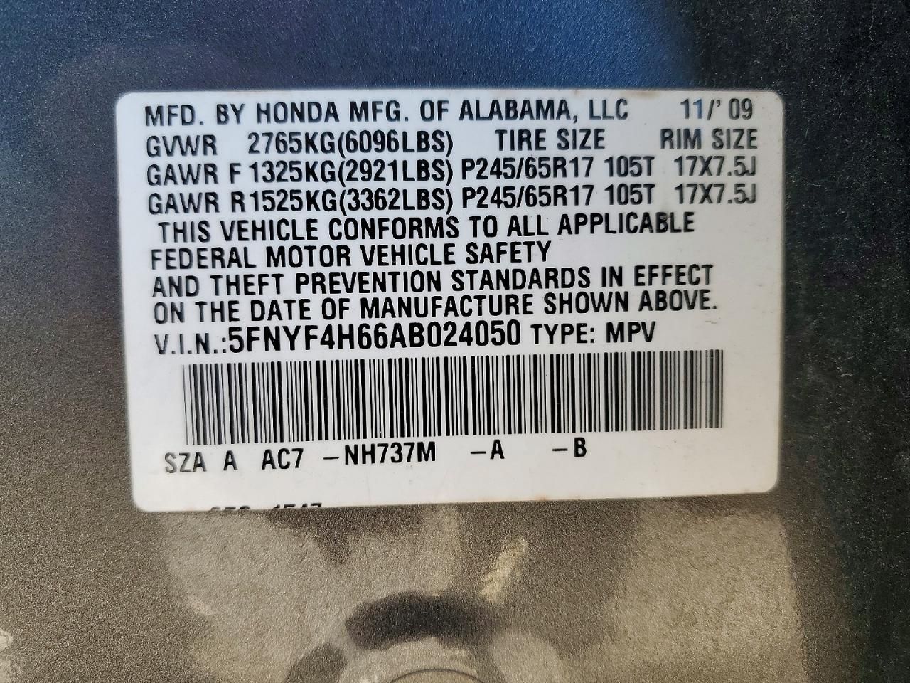 2010 Honda Pilot exl