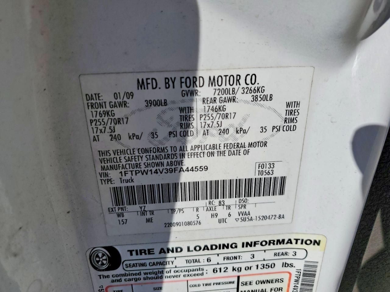 2009 Ford F150 Supercrew