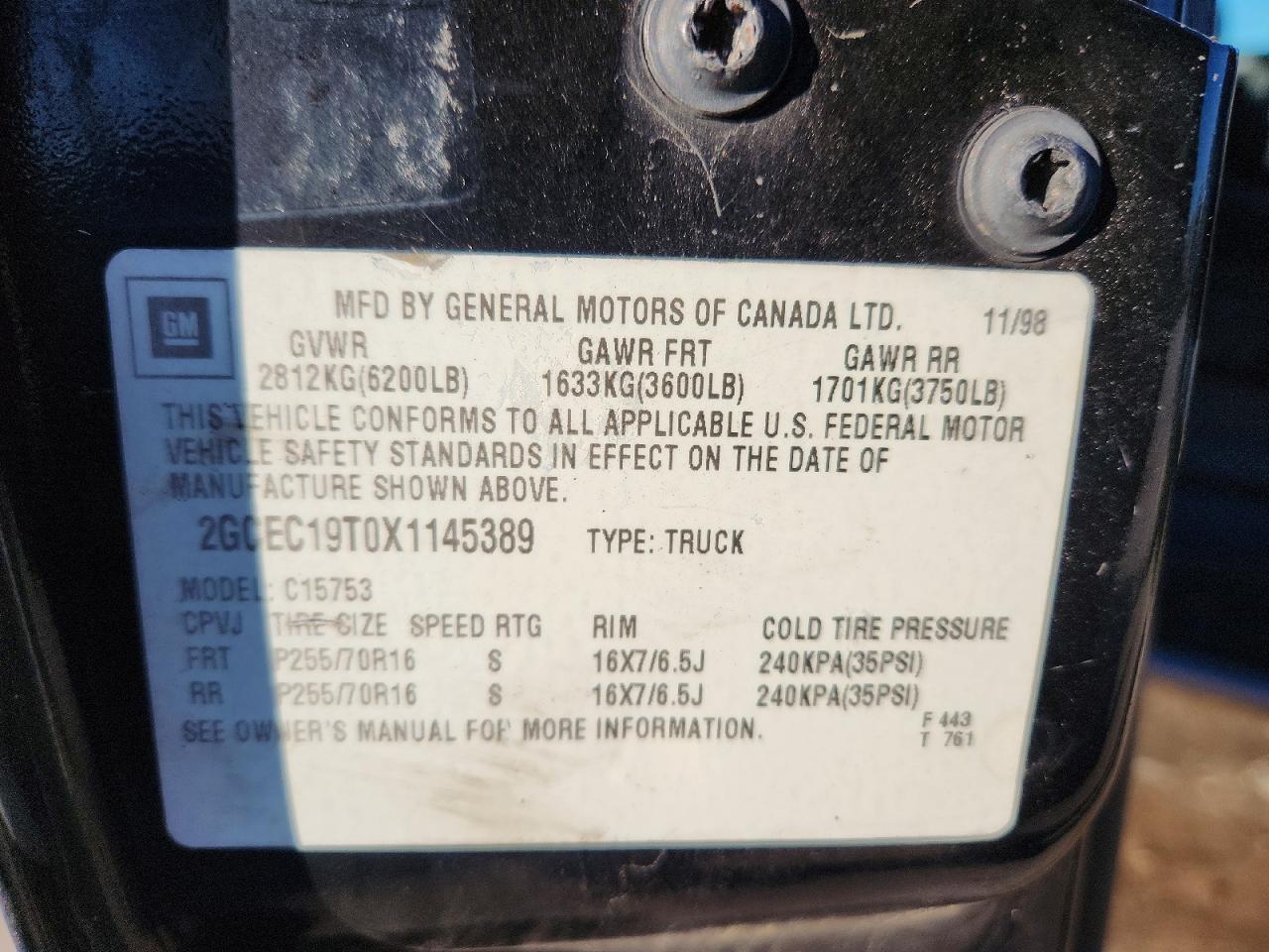 1999 Chevrolet Silverado C1500