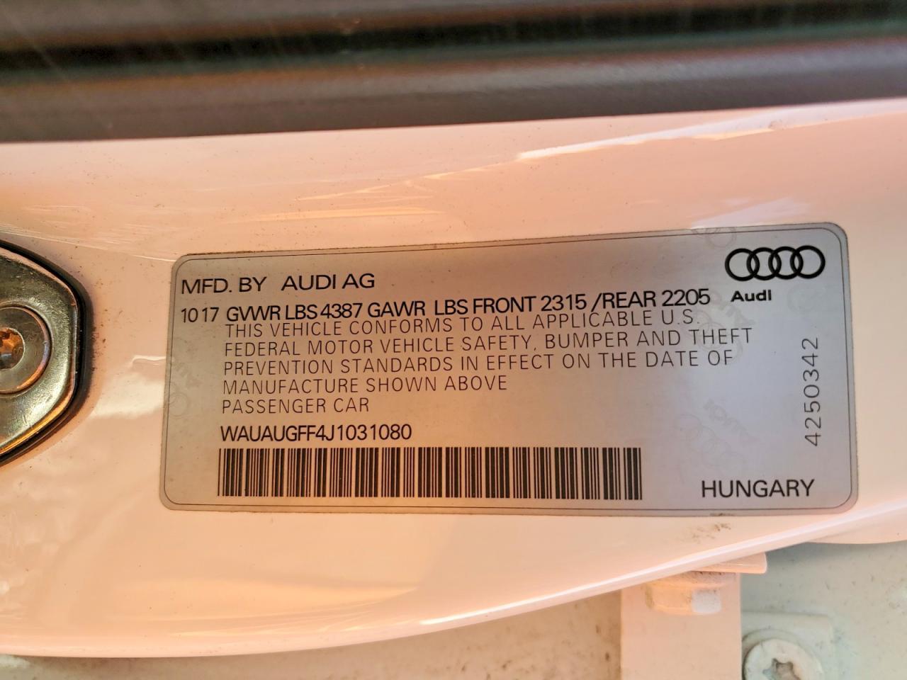 2018 Audi A3 Premium