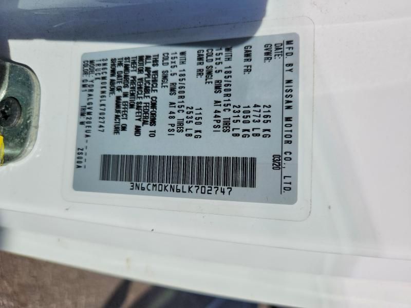 2020 Nissan Nv200 Delivery van