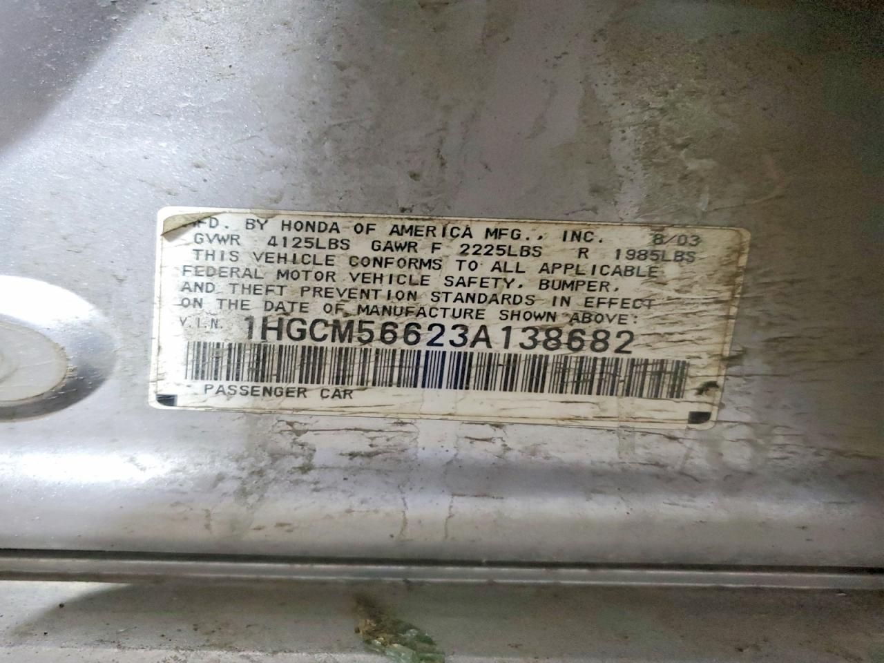 2003 Honda Accord ex